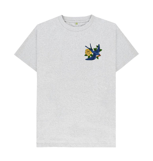 Grey Memory bird unisex t-shirt