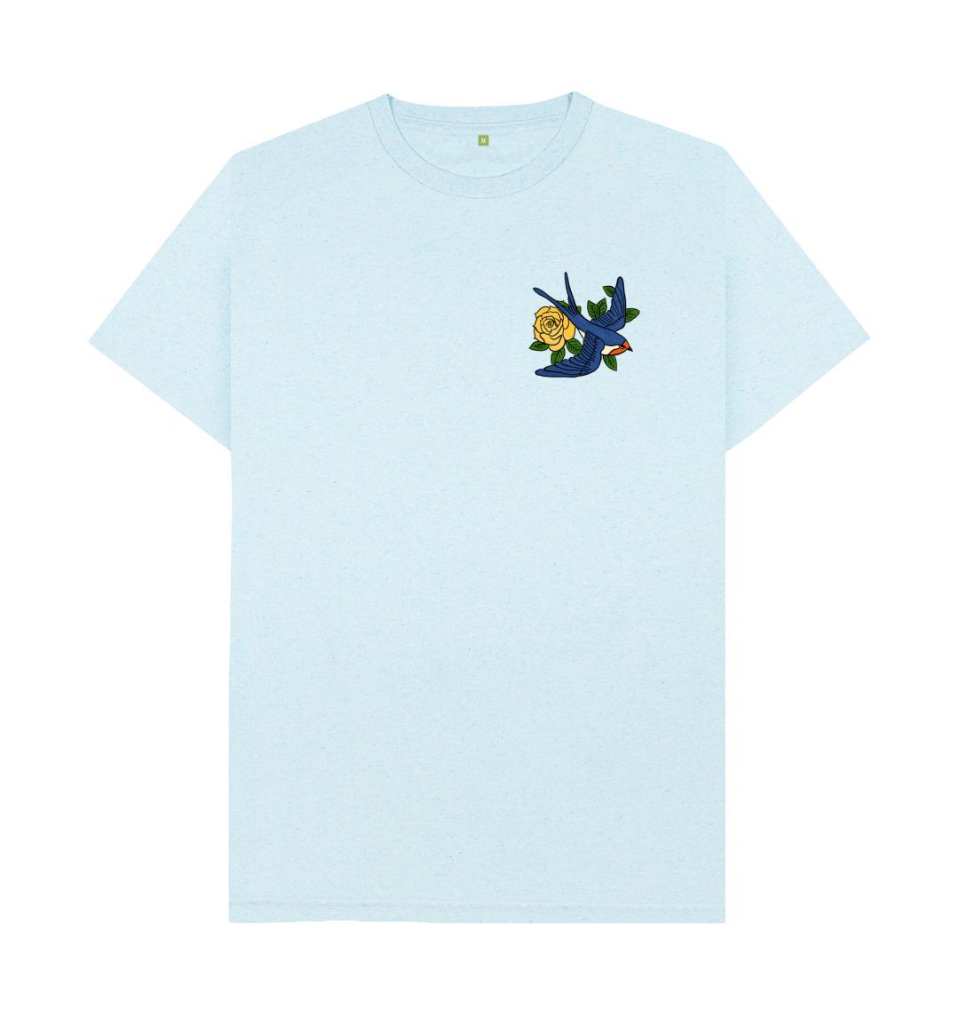Light Blue Memory bird unisex t-shirt