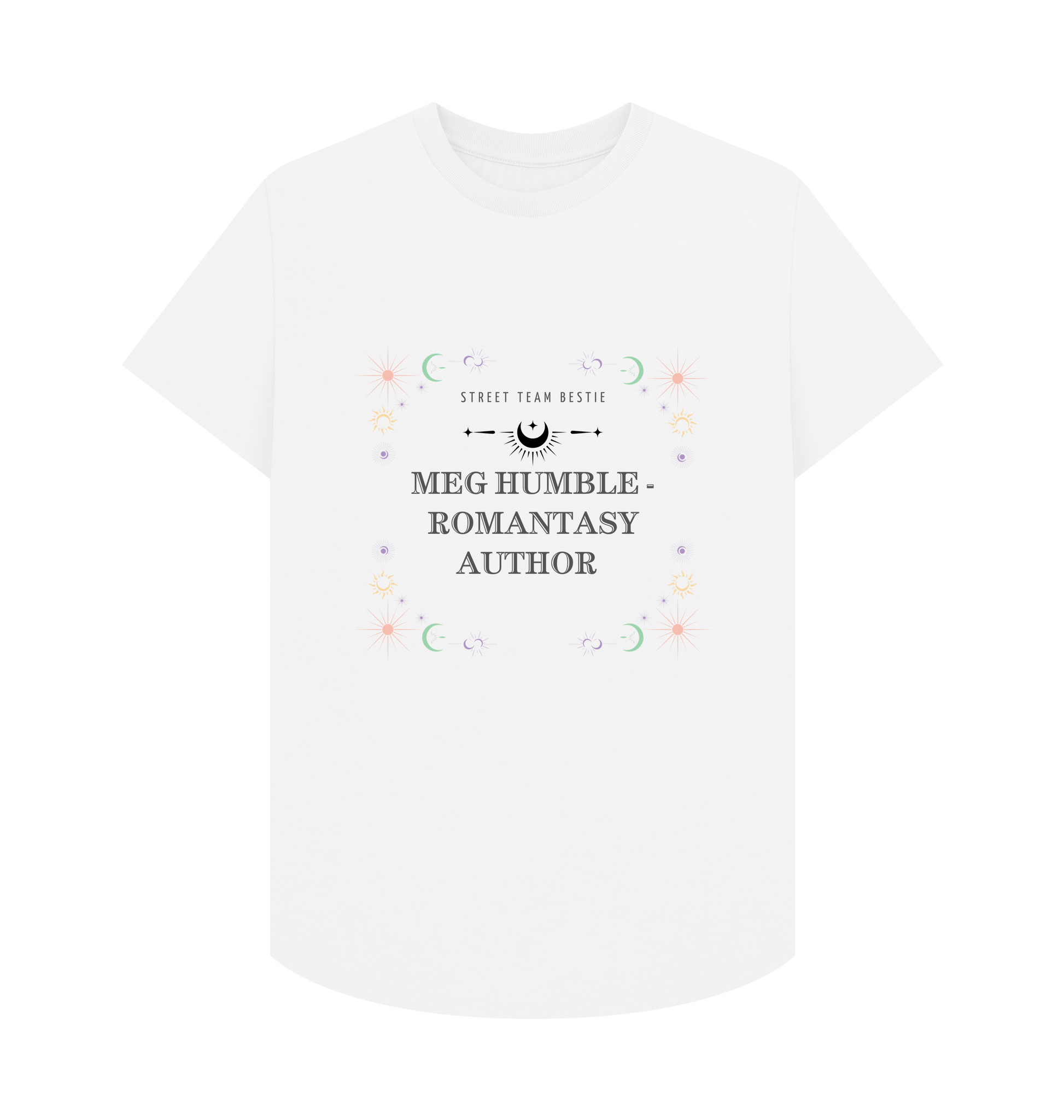 White Printed T-shirt Front