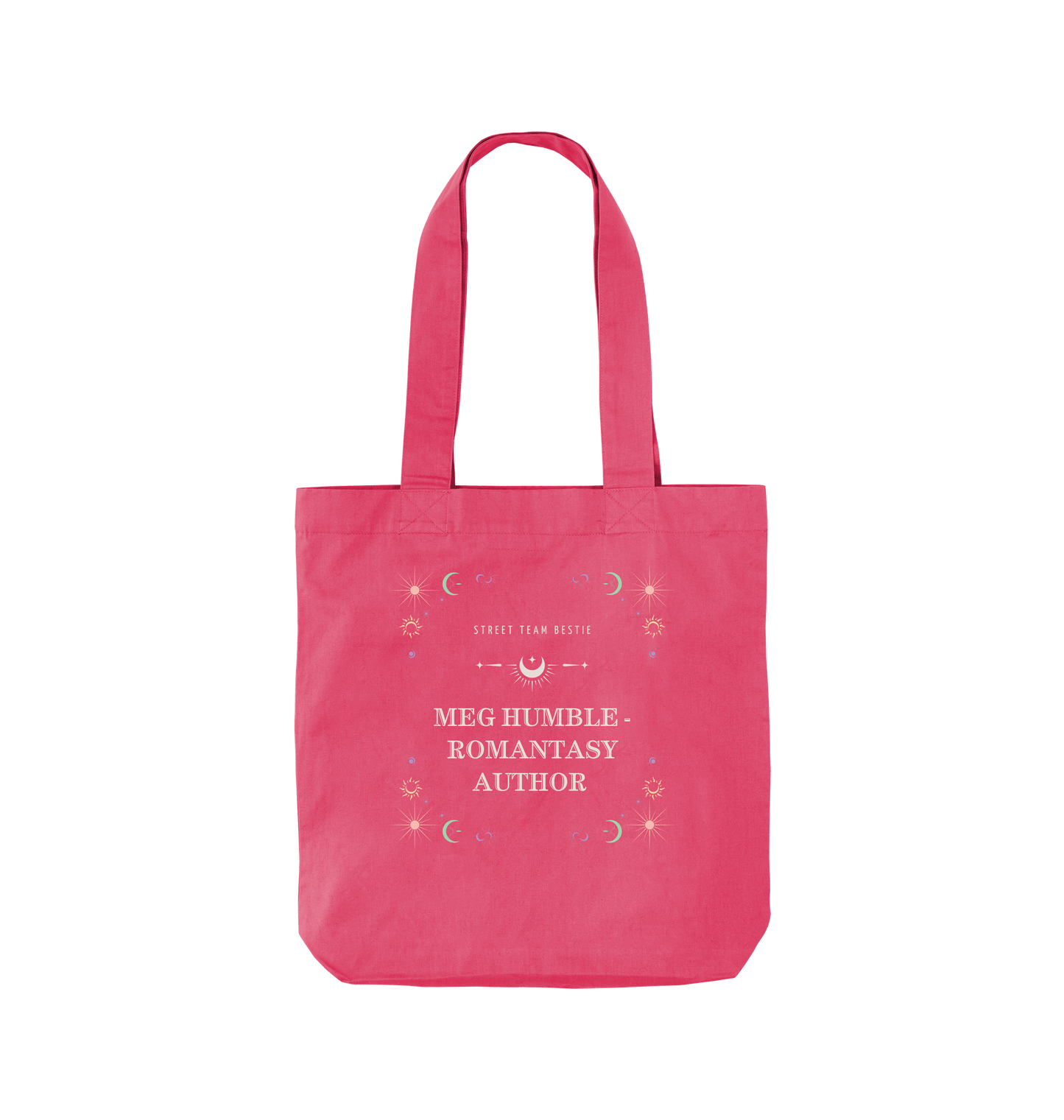 Raspberry Pink Printed Bag Front