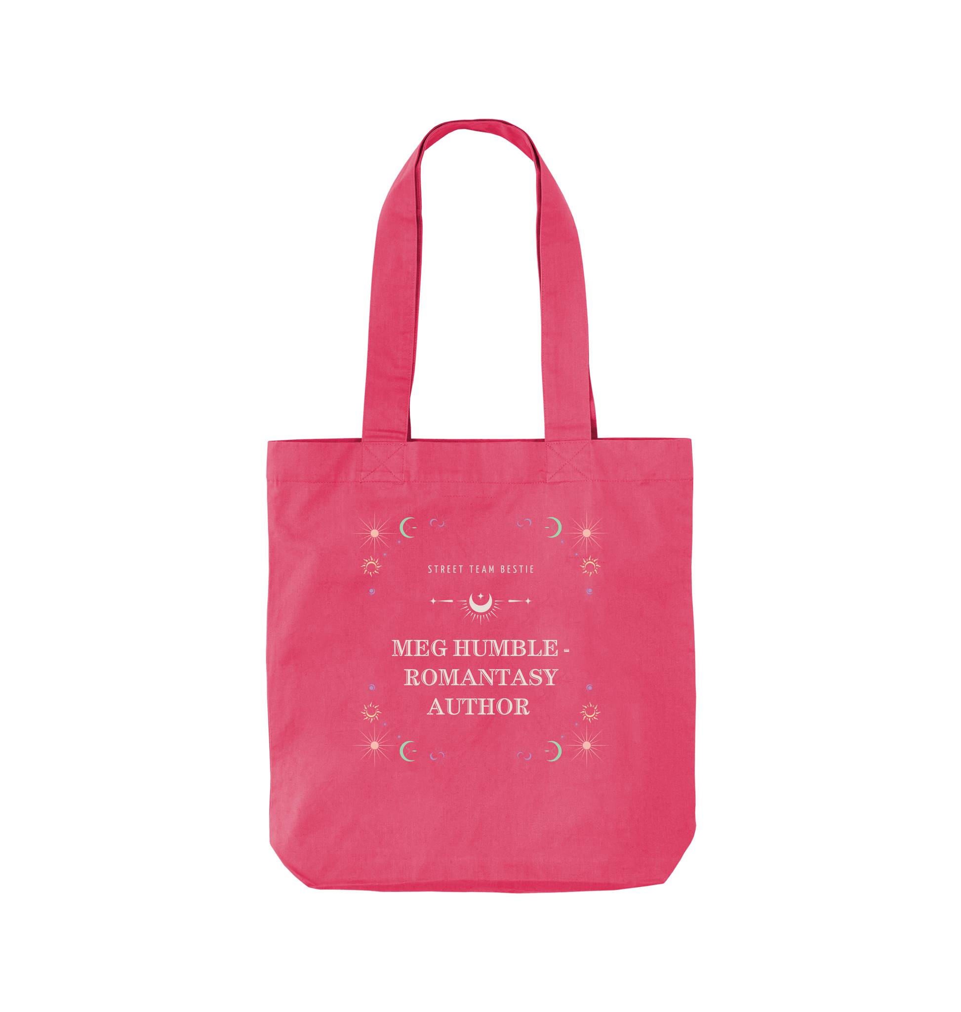 Raspberry Pink Printed Bag Front