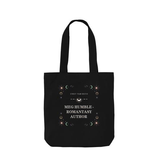 Black Printed Bag Front