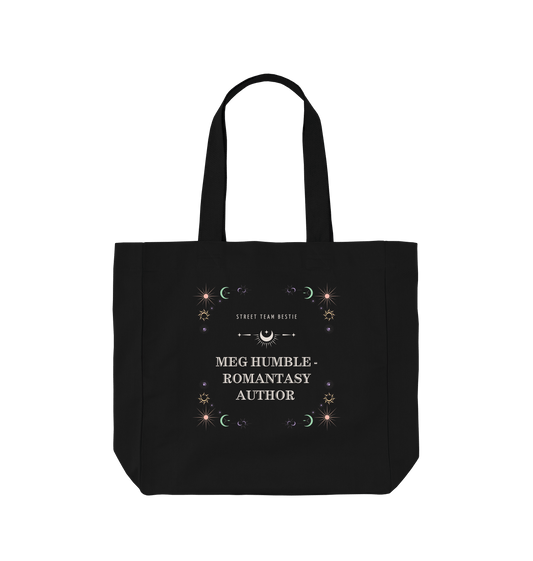 Black Printed Bag Front