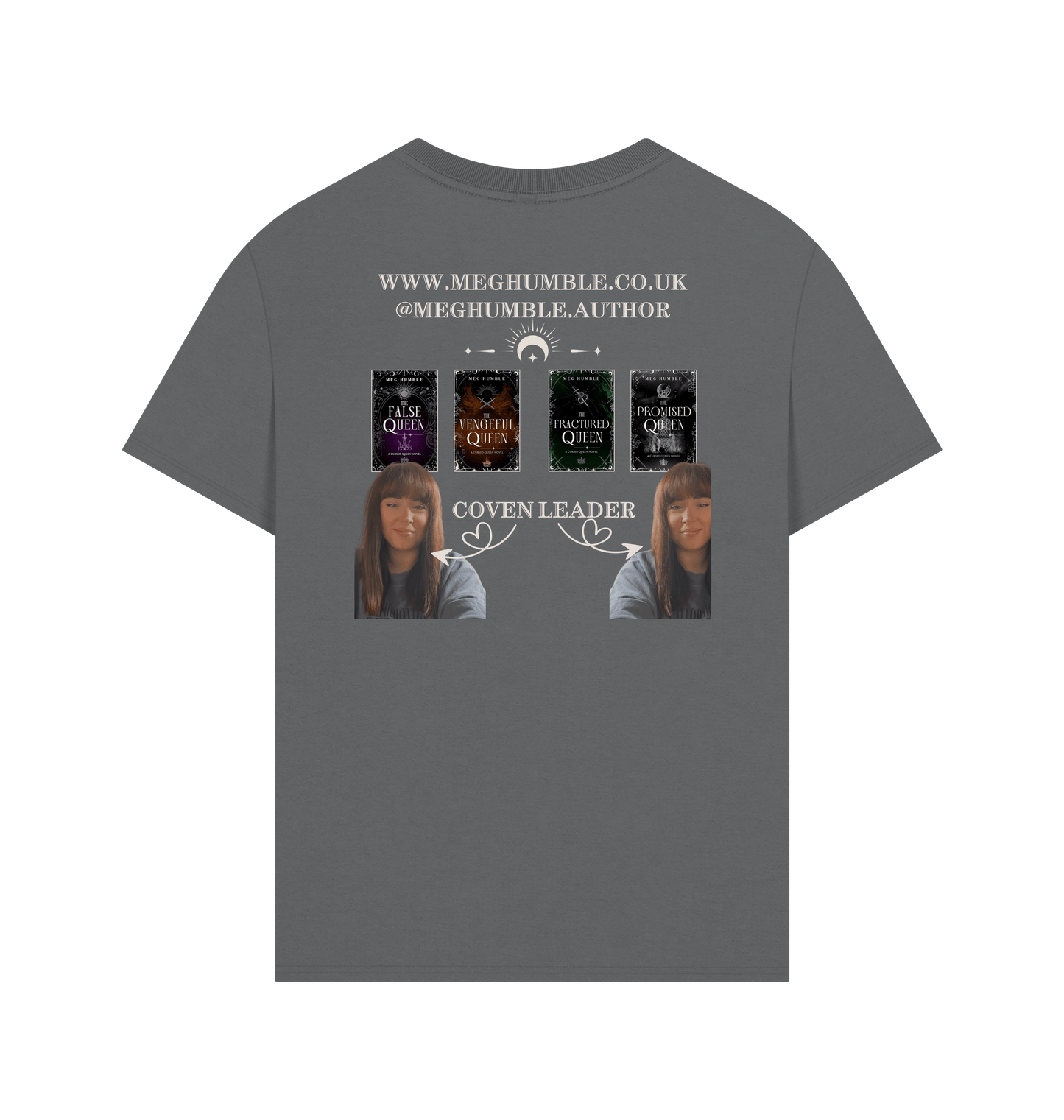 Slate Grey Printed T-shirt Back