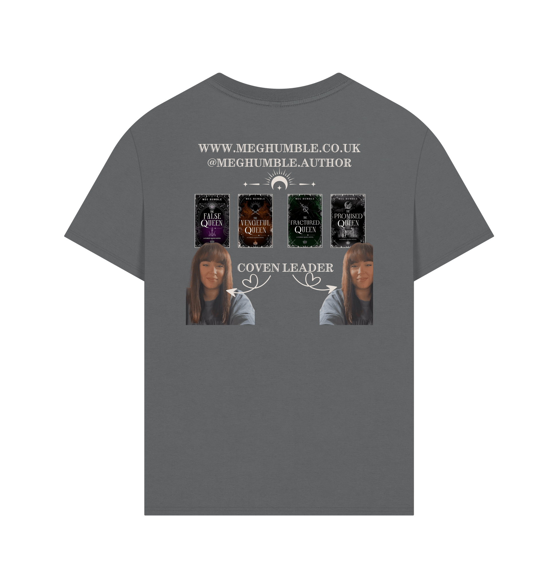 Slate Grey Printed T-shirt Back