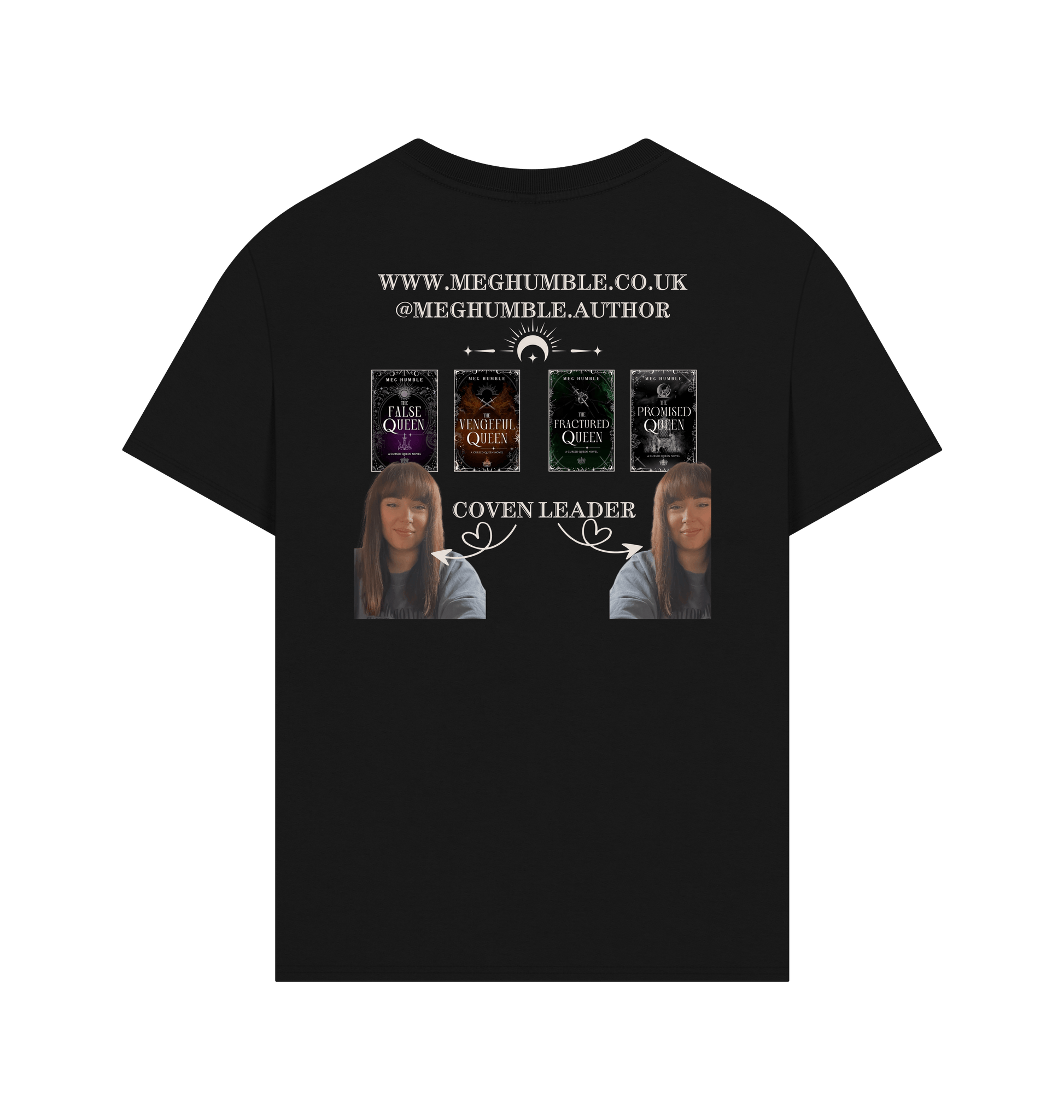 Black Printed T-shirt Back