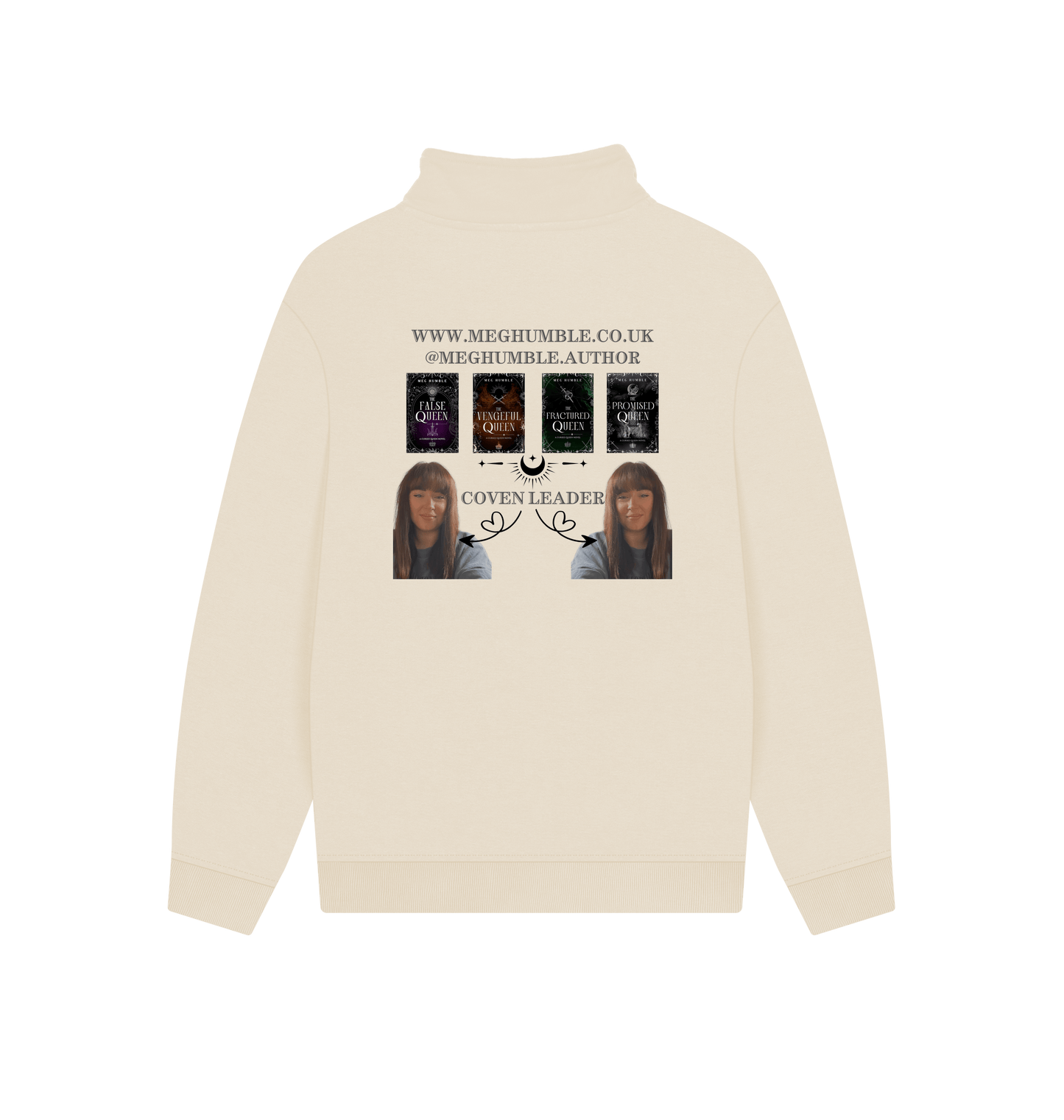 Oat Printed Sweater Back