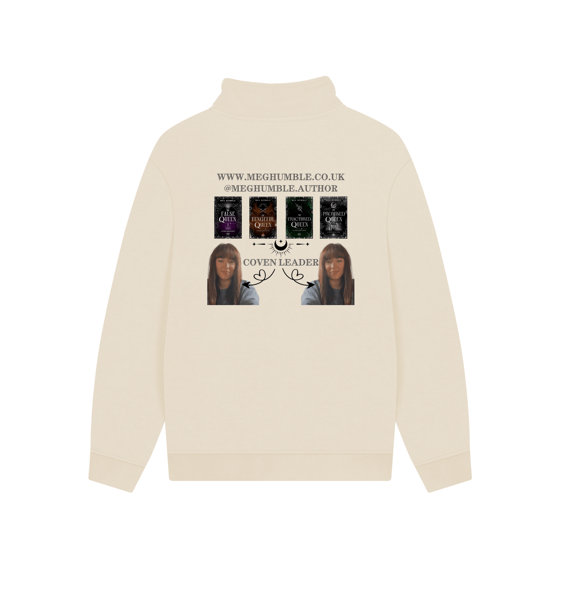 Oat Printed Sweater Back