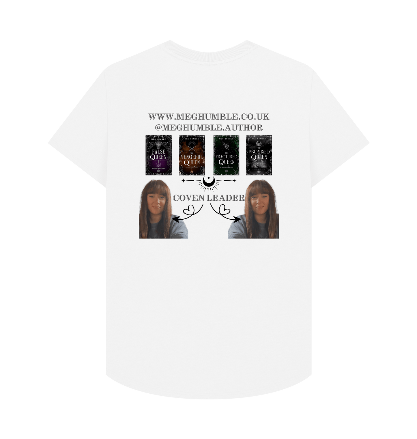 White Printed T-shirt Back