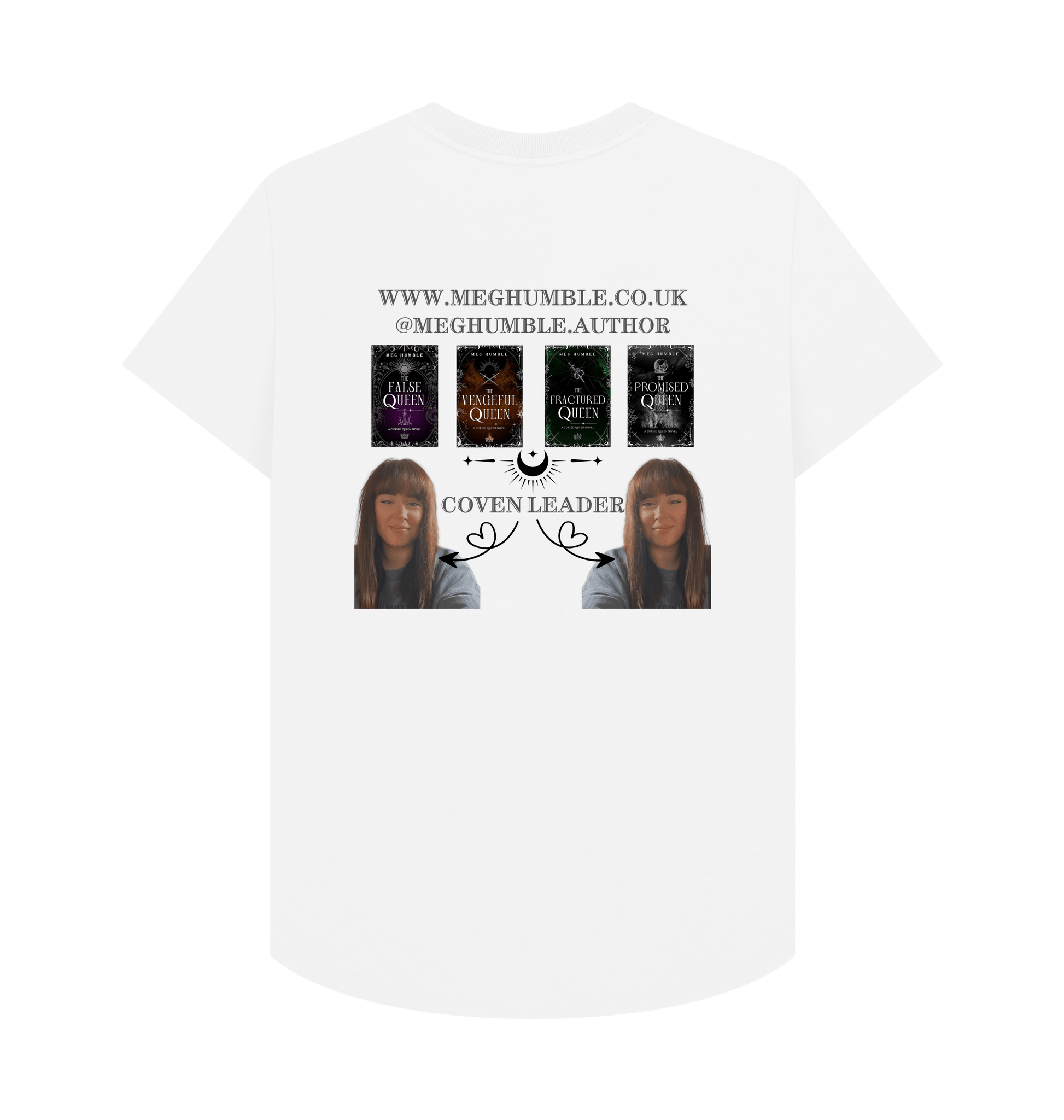 White Printed T-shirt Back